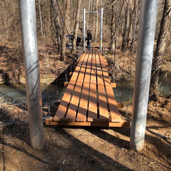 Building a Small Cable Suspension Bridge, Wildcat Man